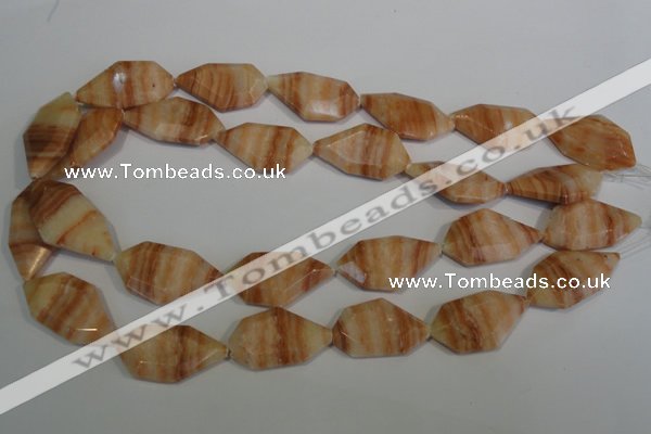 CSL85 15.5 inches 17*32mm freefrom silver leaf jasper beads wholesale