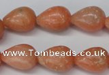 CSM14 15.5 inches 13*18mm teardrop salmon stone beads wholesale