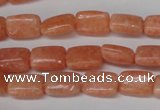 CSM18 15.5 inches 8*12mm rectangle salmon stone beads wholesale