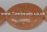 CSM40 15.5 inches 30*40mm oval salmon stone beads wholesale