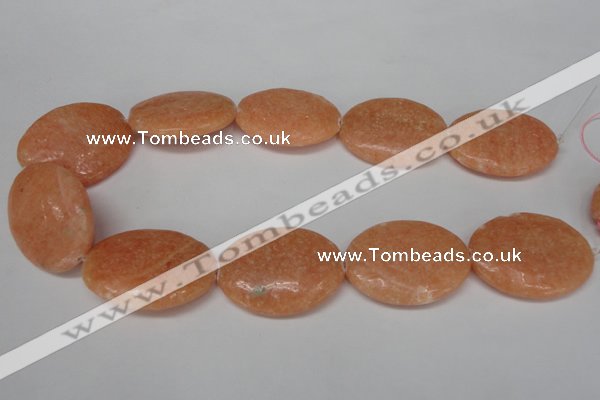 CSM40 15.5 inches 30*40mm oval salmon stone beads wholesale