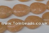 CSM45 15.5 inches 13*18mm flat teardrop salmon stone beads wholesale