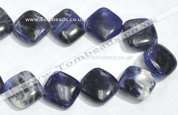 CSO04 15.5 inches 10mm rhombus A grade sodalite beads wholesale