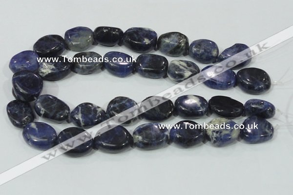 CSO100 15.5 inches 18*25mm freeform sodalite gemstone beads