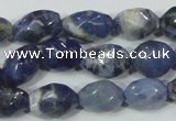 CSO101 15.5 inches 10*14mm faceted nugget sodalite gemstone beads