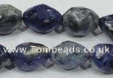 CSO102 15.5 inches 15*20mm faceted nugget sodalite gemstone beads