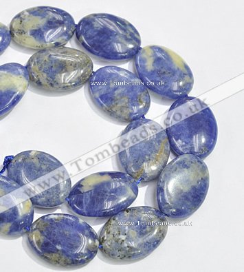 CSO12 15.5 inches 18*25mm oval A grade sodalite beads wholesale