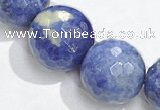 CSO23 AB grade 20mm faceted round sodalite beads wholesale