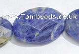 CSO26 15.5 inches A grade 10*14mm faceted oval sodalite beads