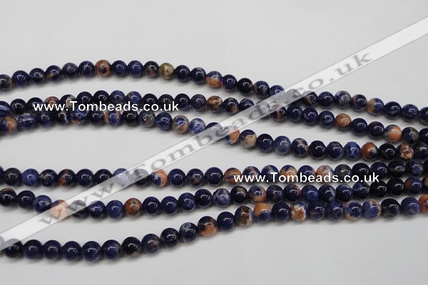 CSO261 15.5 inche 6mm round red sodalite gemstone beads wholesale