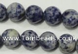 CSO305 15.5 inches 14mm faceted round Brazilian sodalite beads