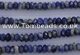 CSO31 15.5 inches 3*6mm faceted rondelle sodalite gemstone beads
