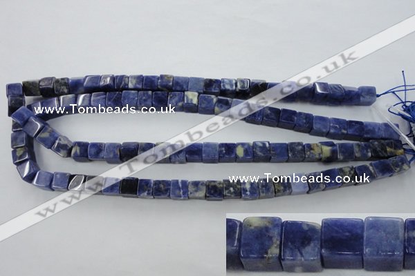 CSO351 15.5 inches 8*8mm cube natural sodalite gemstone beads