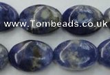 CSO371 15.5 inches 10*14mm oval natural sodalite gemstone beads