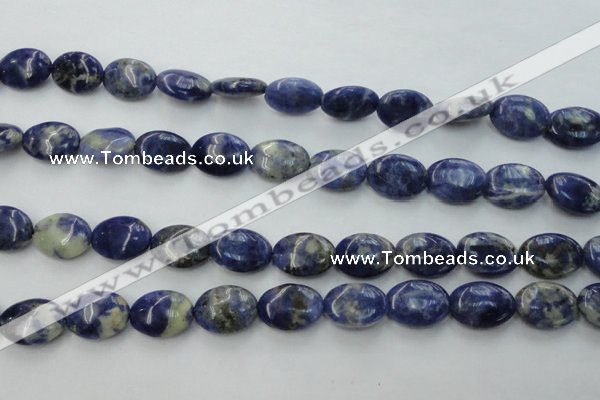 CSO371 15.5 inches 10*14mm oval natural sodalite gemstone beads