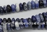 CSO40 15.5 inches 5*10mm rondelle sodalite gemstone beads wholesale