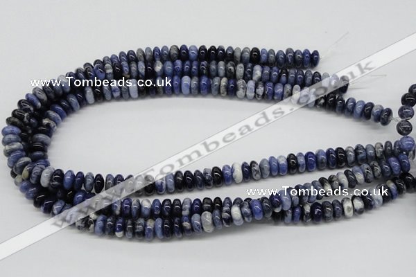 CSO40 15.5 inches 5*10mm rondelle sodalite gemstone beads wholesale