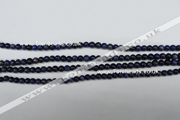 CSO400 15.5 inches 4mm round dyed sodalite gemstone beads