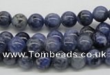 CSO41 15.5 inches 8mm round sodalite gemstone beads wholesale
