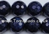 CSO418 15.5 inches 20mm faceted round dyed sodalite gemstone beads