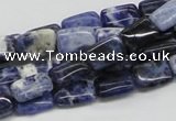 CSO45 15.5 inches 8*12mm rectangle sodalite gemstone beads wholesale