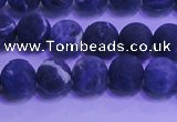 CSO454 15.5 inches 6mm round matte sodalite gemstone beads