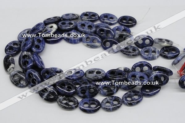 CSO49 15.5 inches 18*25mm oval sodalite gemstone beads wholesale