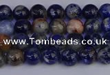 CSO511 15.5 inches 6mm round orange sodalite beads wholesale