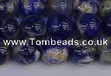 CSO514 15.5 inches 12mm round orange sodalite beads wholesale