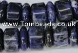 CSO52 15.5 inches 6*18mm & 11*18mm rondelle sodalite gemstone beads