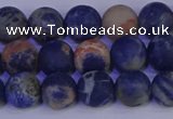 CSO522 15.5 inches 8mm round matte orange sodalite beads wholesale