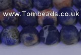 CSO523 15.5 inches 10mm round matte orange sodalite beads wholesale