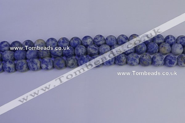 CSO533 15.5 inches 10mm round matte African sodalite beads wholesale