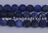 CSO541 15.5 inches 6mm round matte sodalite beads wholesale