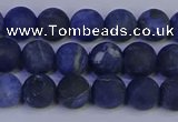 CSO542 15.5 inches 8mm round matte sodalite beads wholesale