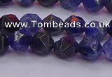 CSO552 15.5 inches 8mm faceted nuggets sodalite gemstone beads