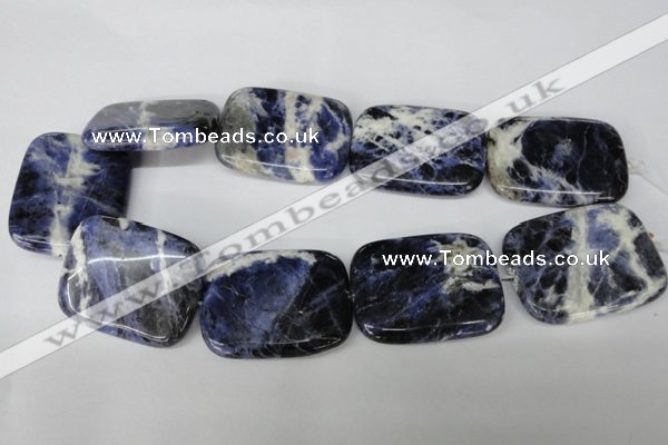 CSO58 15.5 inches 35*45mm rectangle sodalite gemstone beads