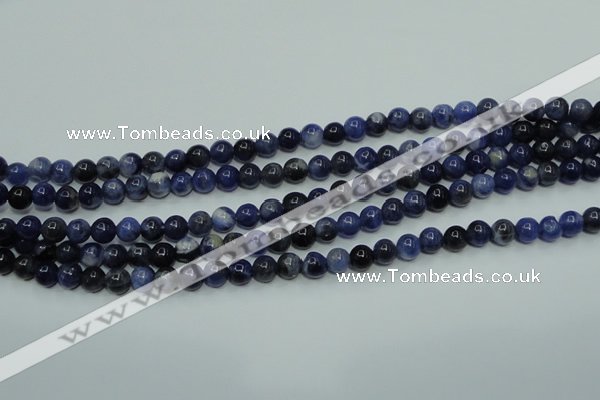 CSO60 15.5 inches 4mm round sodalite gemstone beads wholesale