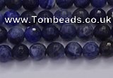 CSO600 15.5 inches 4mm faceted round sodalite gemstone beads