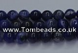 CSO610 15.5 inches 4mm round sodalite gemstone beads wholesale