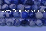 CSO621 15.5 inches 6mm faceted round AB grade sodalite beads