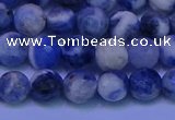 CSO622 15.5 inches 8mm faceted round AB grade sodalite beads