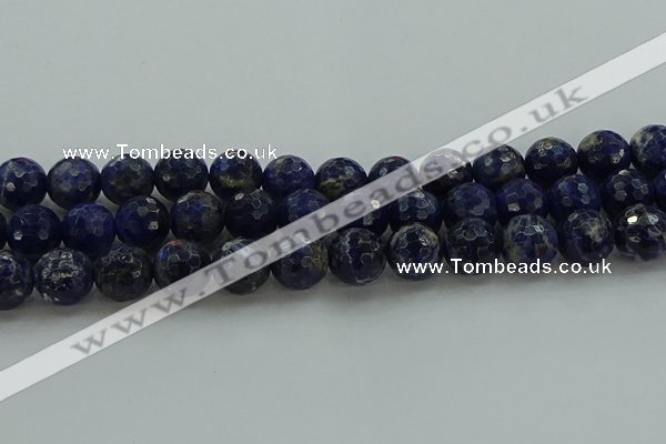 CSO645 15.5 inches 12mm faceted round sodalite gemstone beads