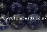 CSO646 15.5 inches 14mm faceted round sodalite gemstone beads