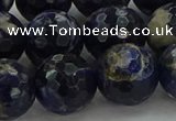 CSO647 15.5 inches 16mm faceted round sodalite gemstone beads