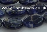 CSO718 15.5 inches 13*18mm faceted oval sodalite gemstone beads