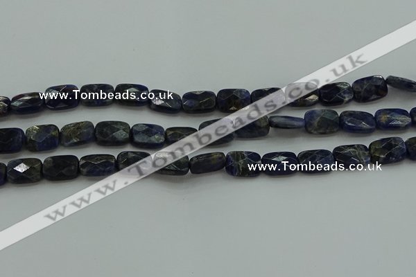 CSO736 15.5 inches 10*14mm faceted rectangle sodalite gemstone beads