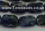 CSO737 15.5 inches 12*16mm faceted rectangle sodalite gemstone beads