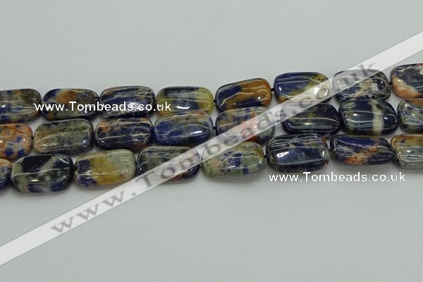 CSO793 15.5 inches 18*25mm rectangle orange sodalite beads