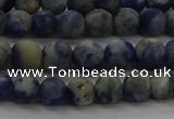 CSO801 15.5 inches 6mm round matte orange sodalite gemstone beads